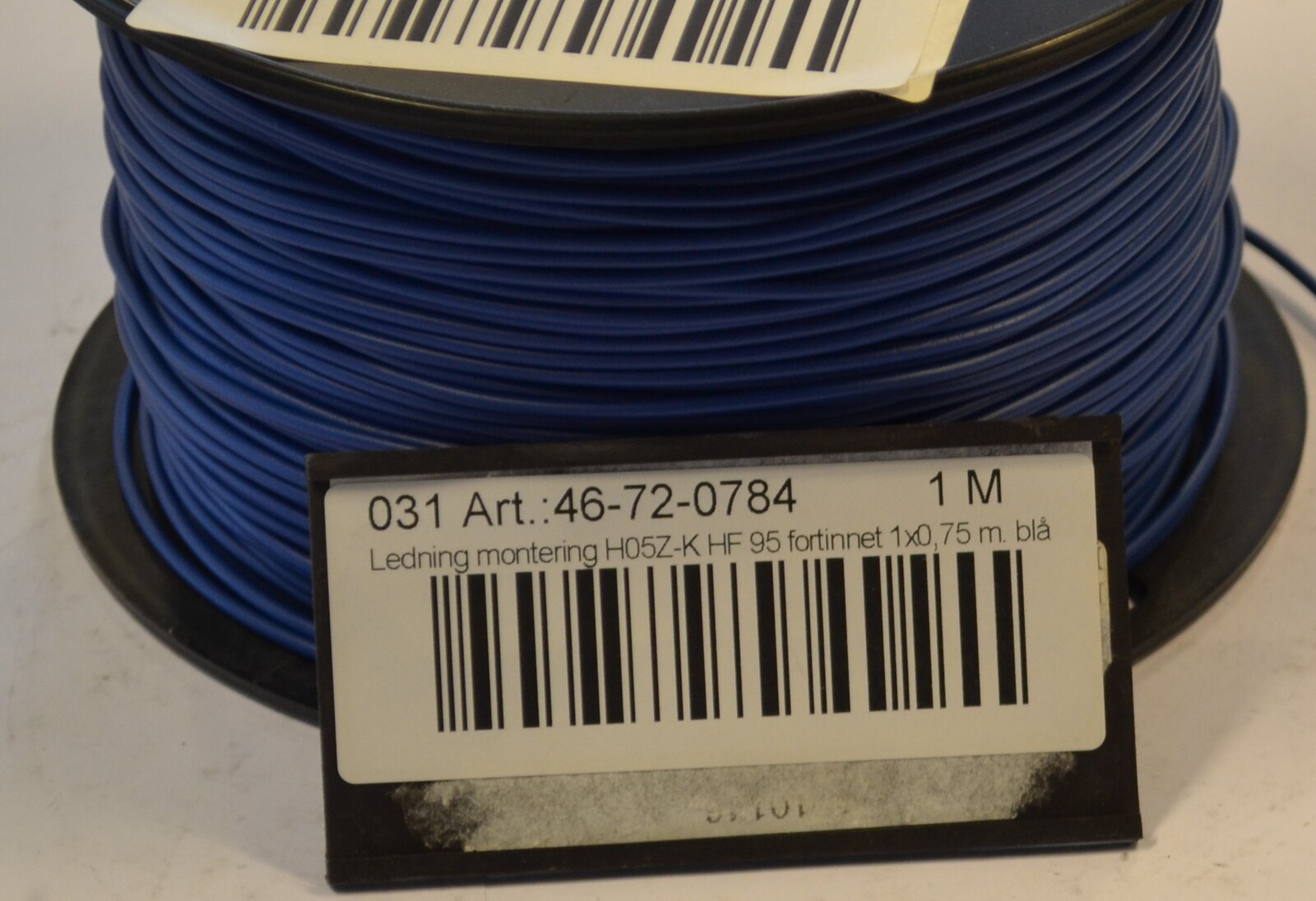 Cable H05Z-K HF 95 1x0.75 dark blue S200